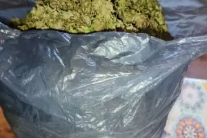 Llam� a la polic�a para denunciar un robo y le descubrieron m�s de un kilo de marihuana