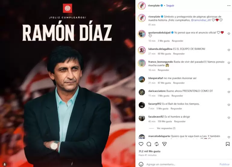 El guiño de River a Ramón Díaz que revolucionó a los hinchas tras la salida de Coudet