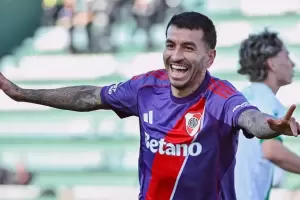 �ngel Correa le dedic� el triunfo de River a Eduardo Coudet: "Seguramente la estar� pasando mal"