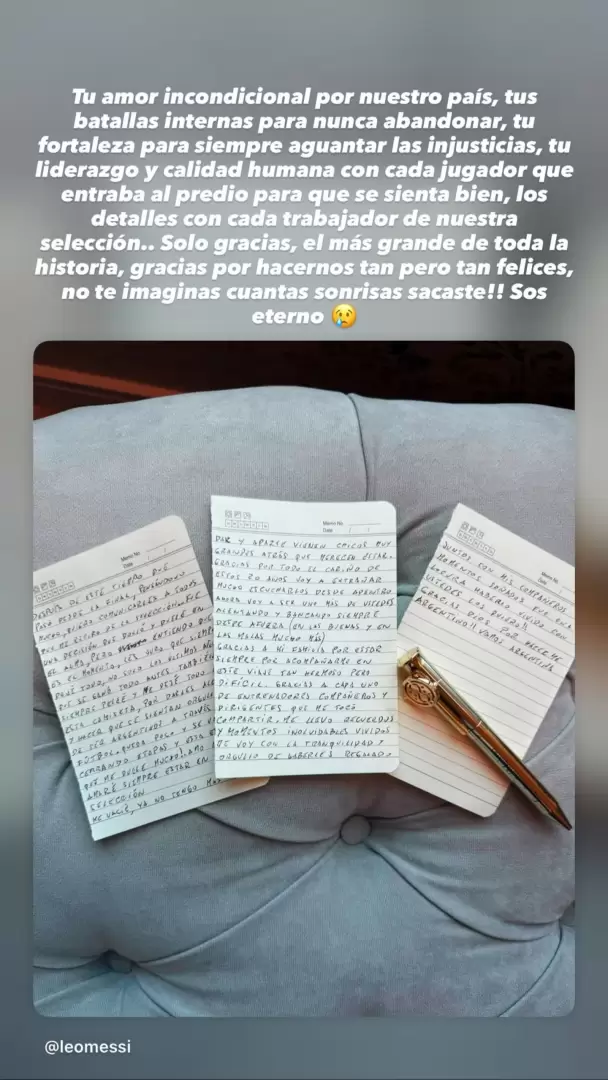 messi despedida