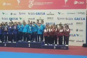 Argentina se coron� en el Sudamericano de Trampol�n con sello catamarque�o