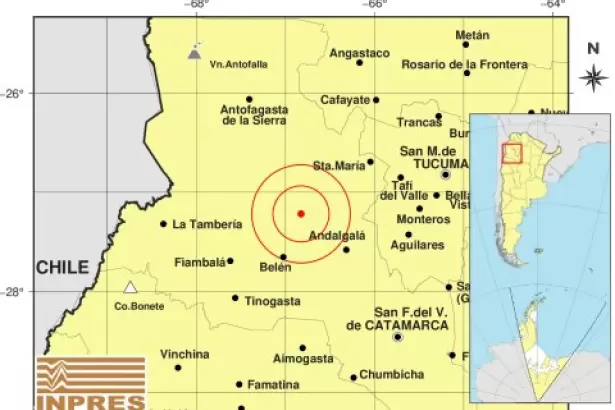 Catamarca registr� dos temblores en una misma jornada