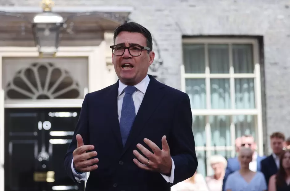 El primer ministro brit�nico Andy Burnham