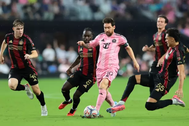 Asistencia de Messi en el empate entre Inter Miami y Atlanta United