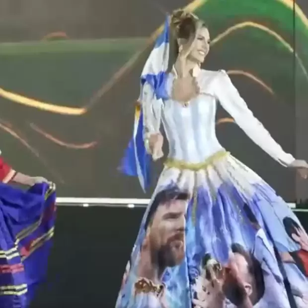 Miss Mundo 2026: el vestido con Messi que llev� la candidata argentina y se rob� las miradas