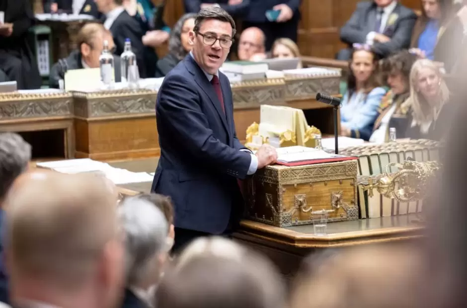 El primer ministro brit�nico, Andy Burnham