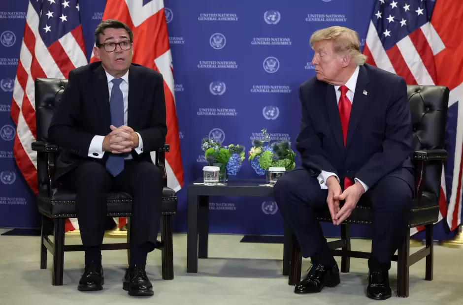Andy Burnham y Donald Trump