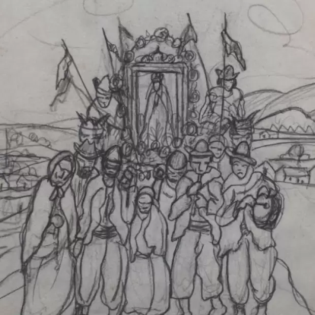 Los dibujos de Alfredo Gramajo Guti�rrez llegan al Museo Laureano Brizuela