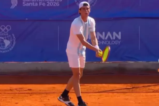 Manu La Serna tambi�n lleg� a la final de Singles y se asegur� otra medalla en los Suramericanos