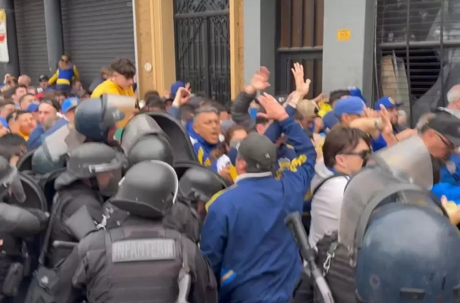 Boca y los incidentes en el ingreso al partido con Racing