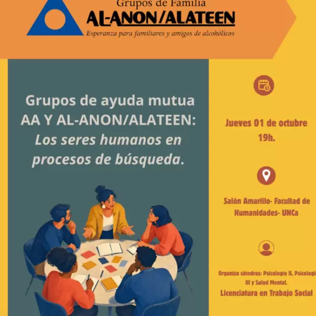 Invitan a una jornada abierta de ayuda mutua de AA y AL -ANON