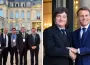 Macron recibi� a Milei en el Palacio del El�seo junto a los gobernadores