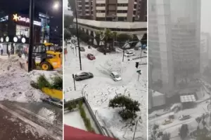 Impresionante temporal en Ecuador dej� 552 metros c�bicos de granizo