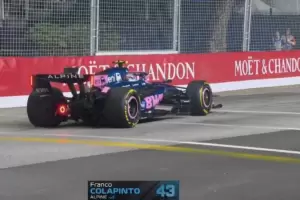 Franco Colapinto sufri� una falla t�cnica y abandon� en el GP de Singapur