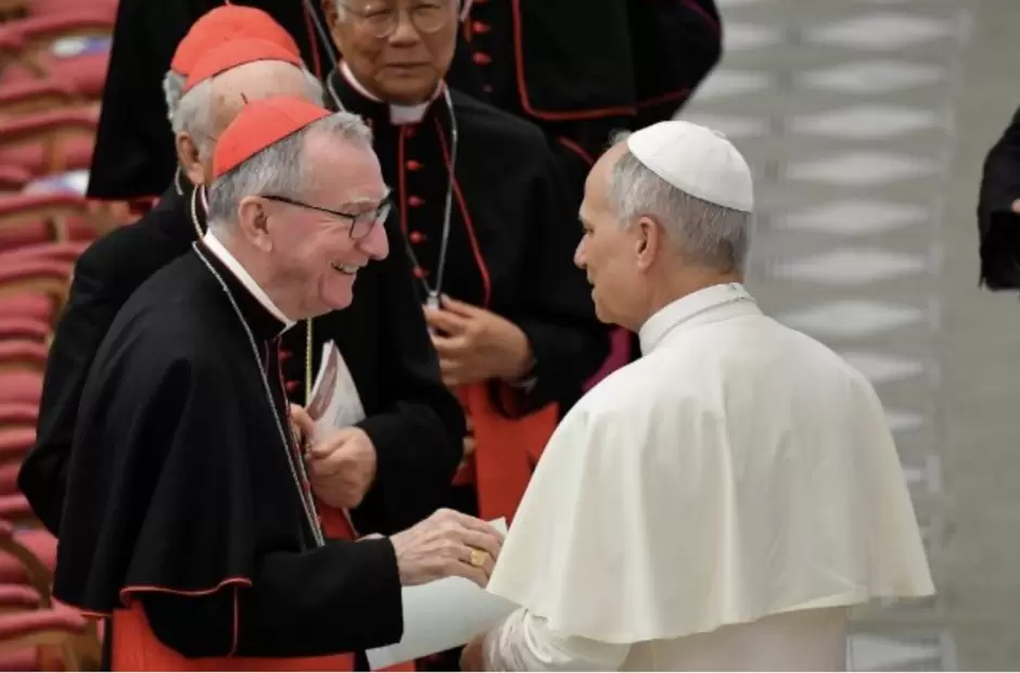 Cardenal Parolin y Le�n XIV