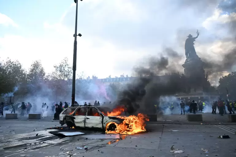 francia protesta vandalismo