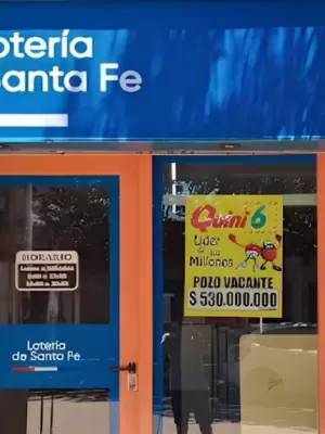 Un apostador gan� $1.418 millones con el Quini 6 y est�n buscando al ganadorUn apostador gan� $1.418 millones con el Quini 6 y est�n buscando al ganador