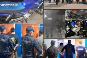Operativos en Catamarca: 11 arrestados, 5 motos secuestras y una camioneta