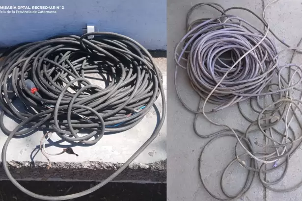 Catamarca: recuperaron m�s de 100 metros de cable robado en un club de f�tbol