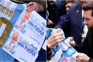 VIDEO. Premio Princesa de Asturias: Messi rompi� el protocolo, firm� aut�grafos y record� a su padre