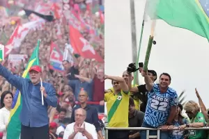 Lula y Bolsonaro cerraron sus campa�as en las calles de Brasil antes del balotaje