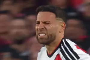 River empata con Racing en el Monumental y pierde a An�bal Moreno por lesi�n en el inicio del cl�sico