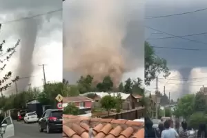 Un tornado destruy� parte de un colegio en Chile y da�� 25 viviendas: decretaron la emergencia
