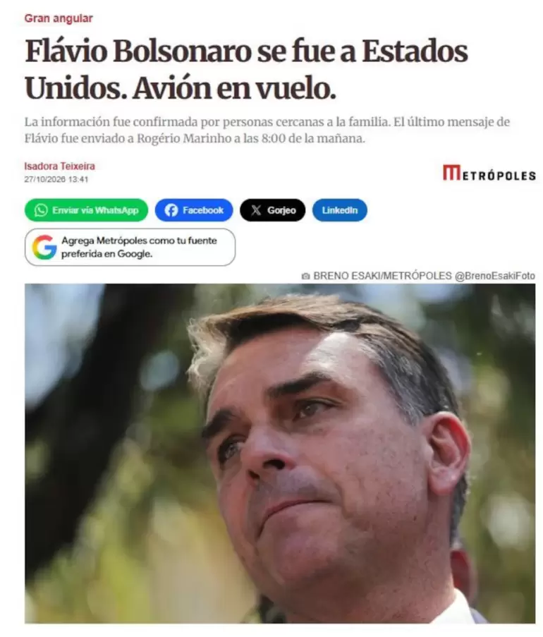 flavio bolsonaro medios