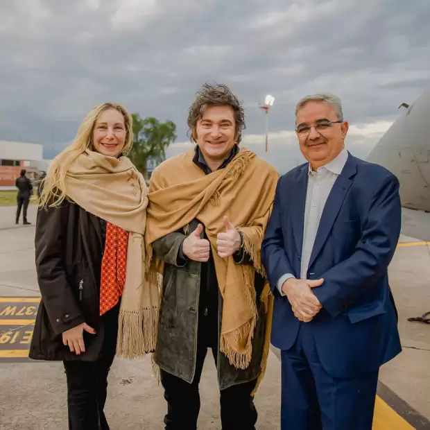Jalil recibi� al presidente Milei en su primera visita oficial a Catamarca