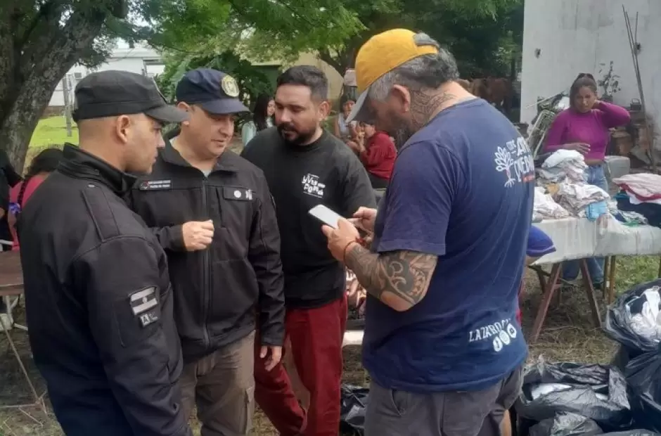 L�zaro Caballero por los inundados