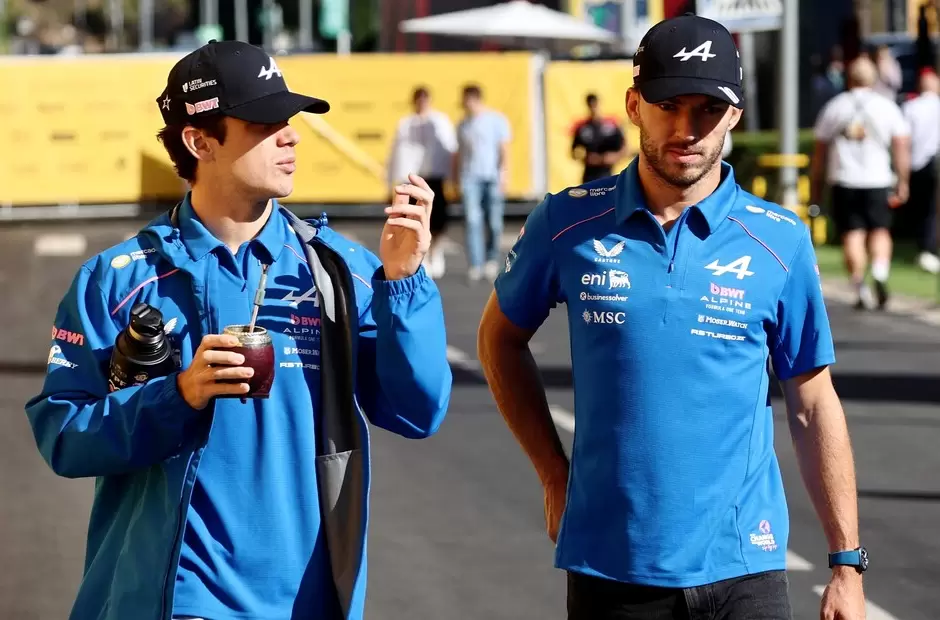 Pierre Gasly y Franco Colapinto